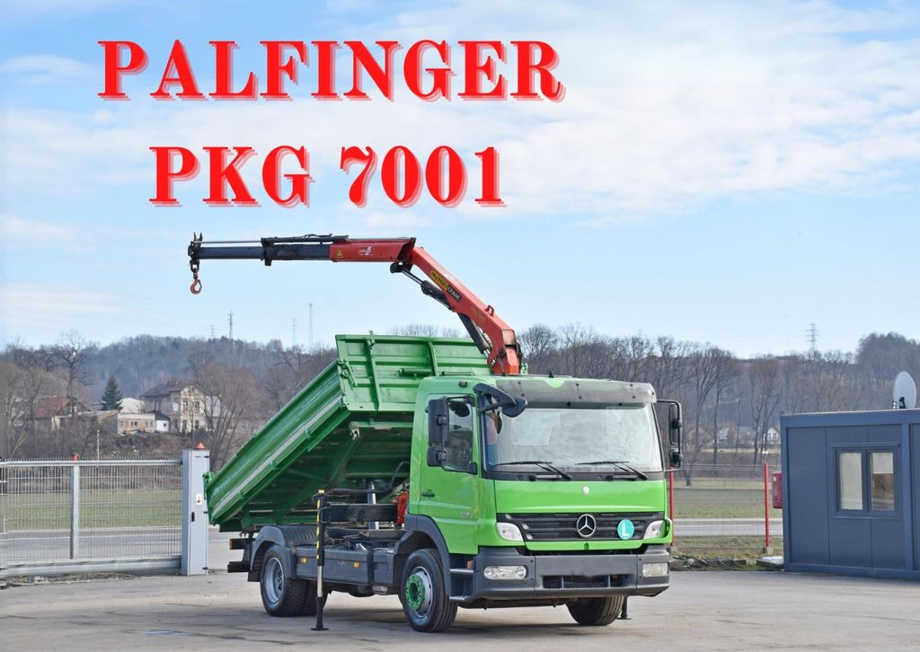 Mercedes-Benz ATEGO 1224 Kipper 4,00m* KRAN * TOPZUSTAND  - Автоманипулятор, Самосвал: фото 1
