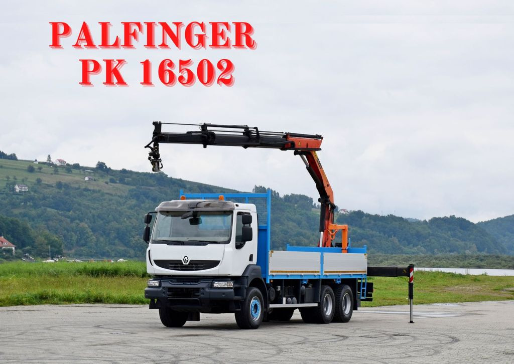 Renault KERAX 370 *PK 16502 + FUNK / 6x4 * TOP  - Автоманипулятор, Грузовик бортовой/ Платформа: фото 1