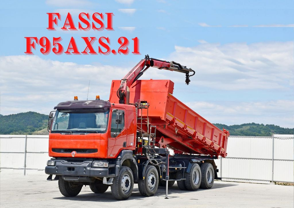 Renault KERAX 420 DCI Kipper 6,30m+FASSI F95AXS.21+FUNK - Автоманипулятор, Самосвал: фото 1 Renault KERAX 420 DCI Kipper 6,30m+FASSI F95AXS.21+FUNK - Автоманипулятор, Самосвал: фото 1