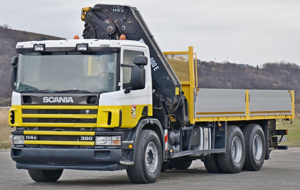 Scania 114 G 380 * PRITSCHE 6,10m * KRAN * 6x4 * TOP - Автоманипулятор, Грузовик бортовой/ Платформа: фото 4 Scania 114 G 380 * PRITSCHE 6,10m * KRAN * 6x4 * TOP - Автоманипулятор, Грузовик бортовой/ Платформа: фото 4