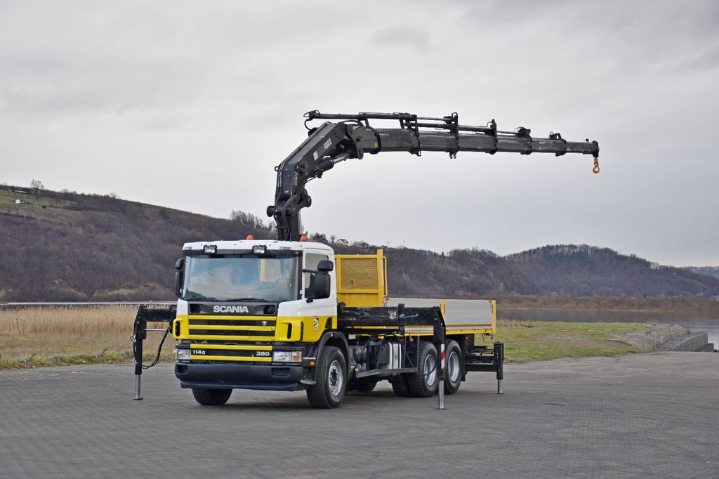 Scania 114 G 380 * PRITSCHE 6,10m * KRAN * 6x4 * TOP - Автоманипулятор, Грузовик бортовой/ Платформа: фото 2 Scania 114 G 380 * PRITSCHE 6,10m * KRAN * 6x4 * TOP - Автоманипулятор, Грузовик бортовой/ Платформа: фото 2