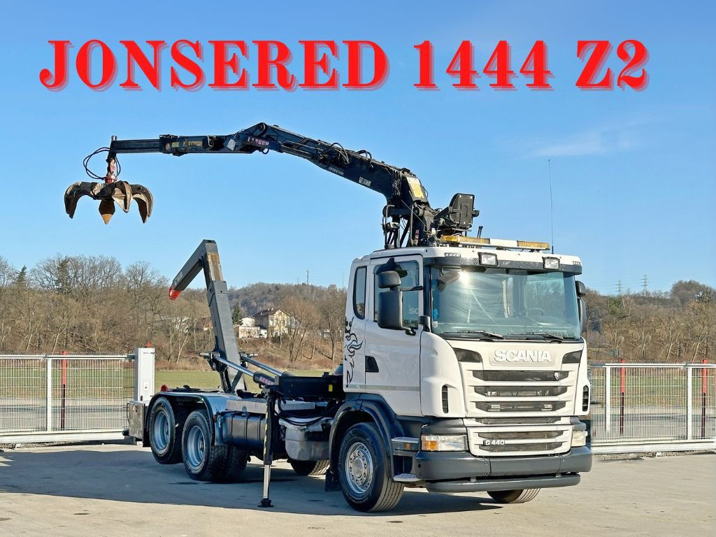 Scania G 440 Abrollkipper*JONSERED 1440Z 80 * TOP - Крюковой мультилифт: фото 1