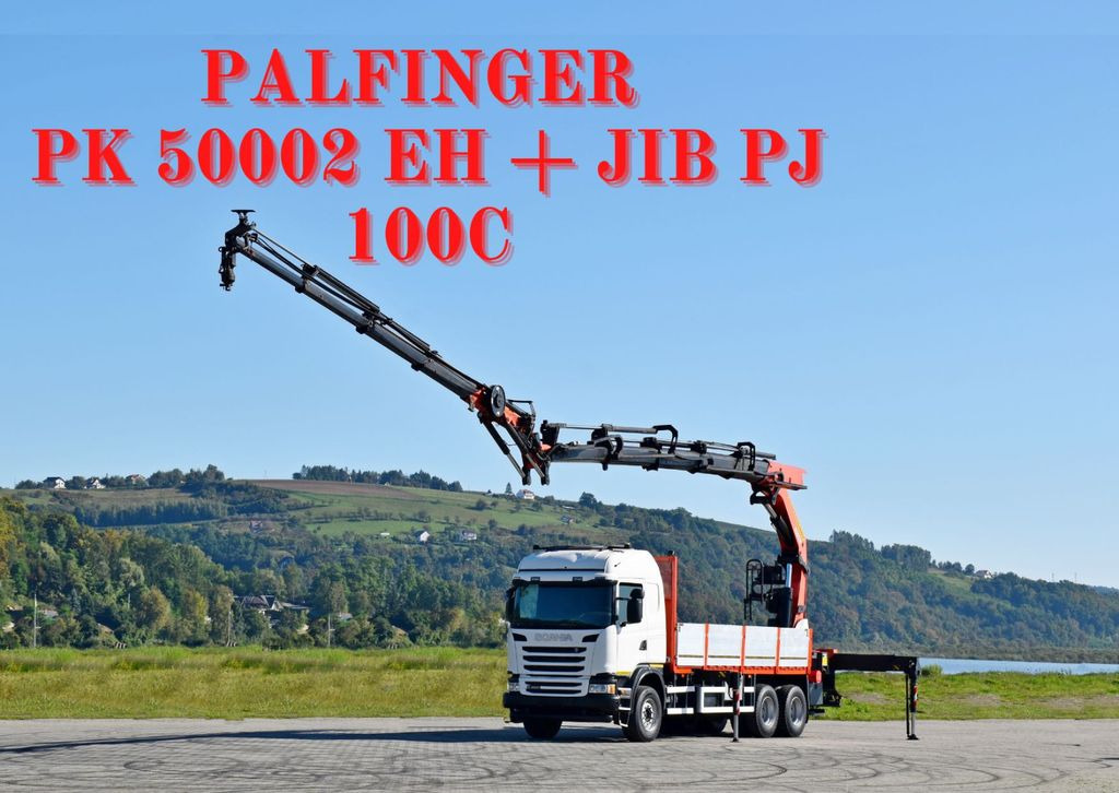Scania G 490* PK 50002 EH + JIB PJ100C + FUNK /6x4 - Автоманипулятор, Грузовик бортовой/ Платформа: фото 1 Scania G 490* PK 50002 EH + JIB PJ100C + FUNK /6x4 - Автоманипулятор, Грузовик бортовой/ Платформа: фото 1