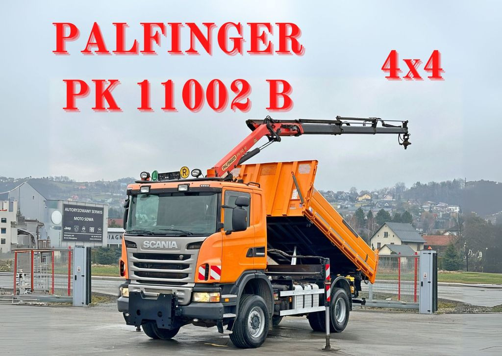 Scania G360 Kipper 4,10m *PK 11002 B + FUNK *4x4 - Самосвал, Автоманипулятор: фото 1 Scania G360 Kipper 4,10m *PK 11002 B + FUNK *4x4 - Самосвал, Автоманипулятор: фото 1