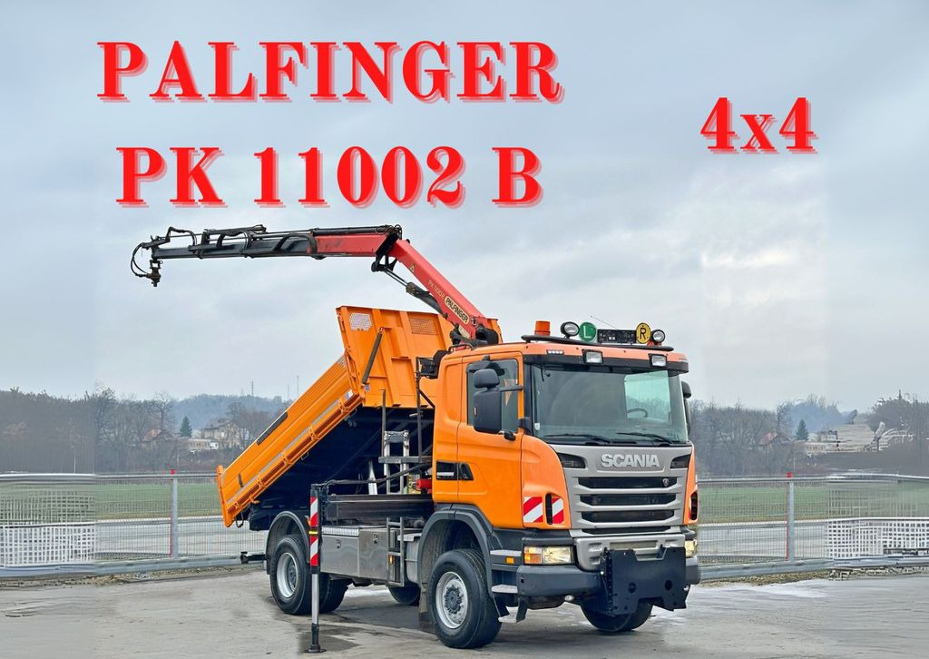 Scania G360 Kipper 4,10m *PK 11002 B + FUNK *4x4 - Самосвал, Автоманипулятор: фото 1 Scania G360 Kipper 4,10m *PK 11002 B + FUNK *4x4 - Самосвал, Автоманипулятор: фото 1