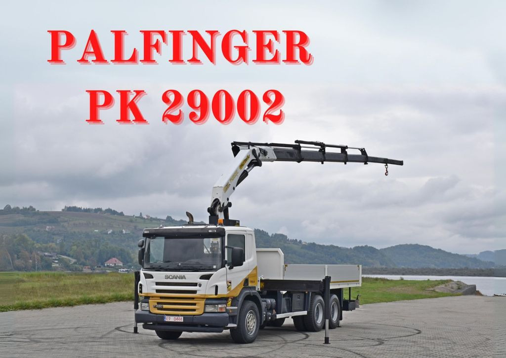 Scania P 420* PRITSCHE 6,40m * PK 29002+FUNK * 6x4 - Автоманипулятор, Грузовик бортовой/ Платформа: фото 1 Scania P 420* PRITSCHE 6,40m * PK 29002+FUNK * 6x4 - Автоманипулятор, Грузовик бортовой/ Платформа: фото 1