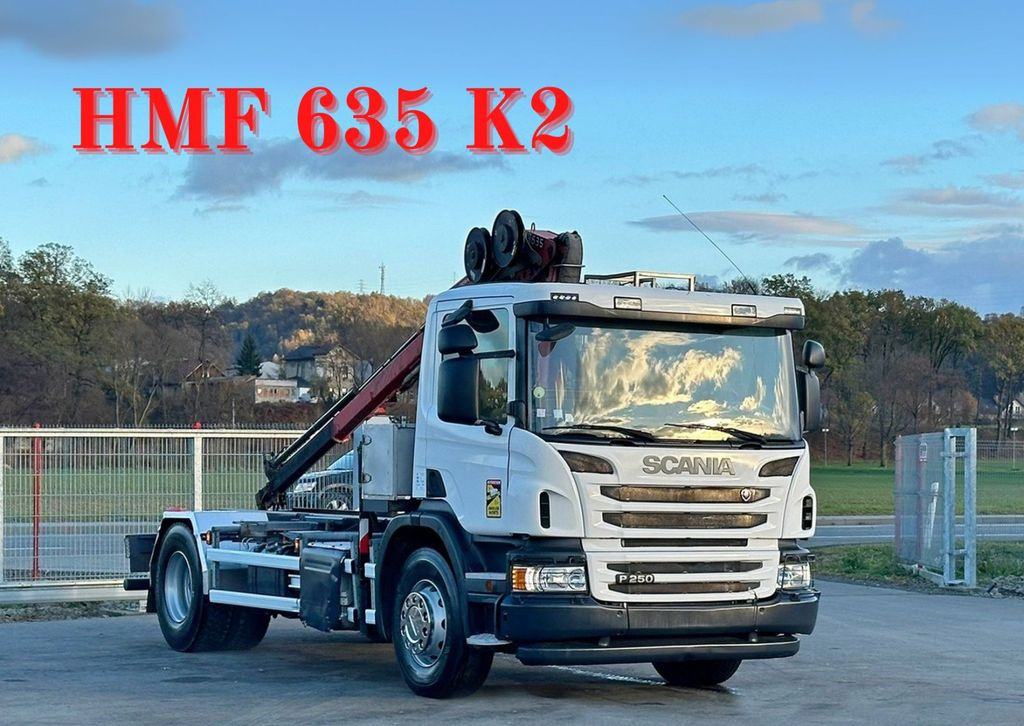 Scania P250* FAHRGESTEL 4,30* HMF 635 K2/FUNK* TOP - Автоманипулятор: фото 1 Scania P250* FAHRGESTEL 4,30* HMF 635 K2/FUNK* TOP - Автоманипулятор: фото 1