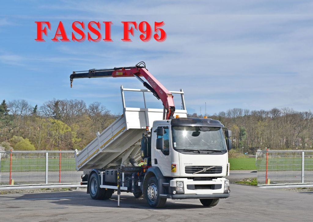Volvo FL 290 KIPPER 4,90m * FASSI F95A.22 + FUNK * TOP  - Автоманипулятор, Самосвал: фото 1