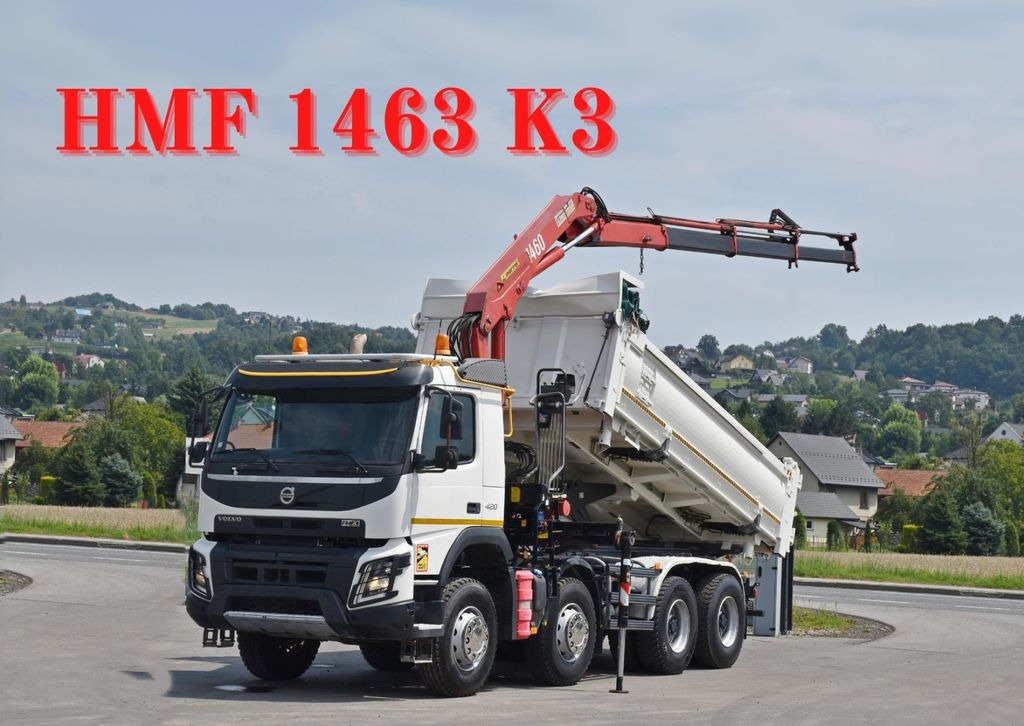 Volvo FMX 420 Kipper 5,10m *HMF 1463 K3* 8x4 * TOP - Автоманипулятор, Самосвал: фото 1 Volvo FMX 420 Kipper 5,10m *HMF 1463 K3* 8x4 * TOP - Автоманипулятор, Самосвал: фото 1