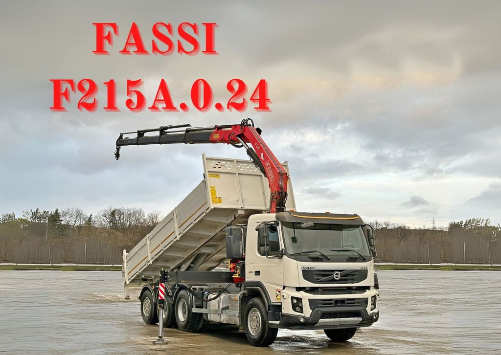 Volvo FMX 450 Kipper 6,50m*FASSI F215A.0.24 + FUNK*8x4 - Самосвал: фото 1 Volvo FMX 450 Kipper 6,50m*FASSI F215A.0.24 + FUNK*8x4 - Самосвал: фото 1