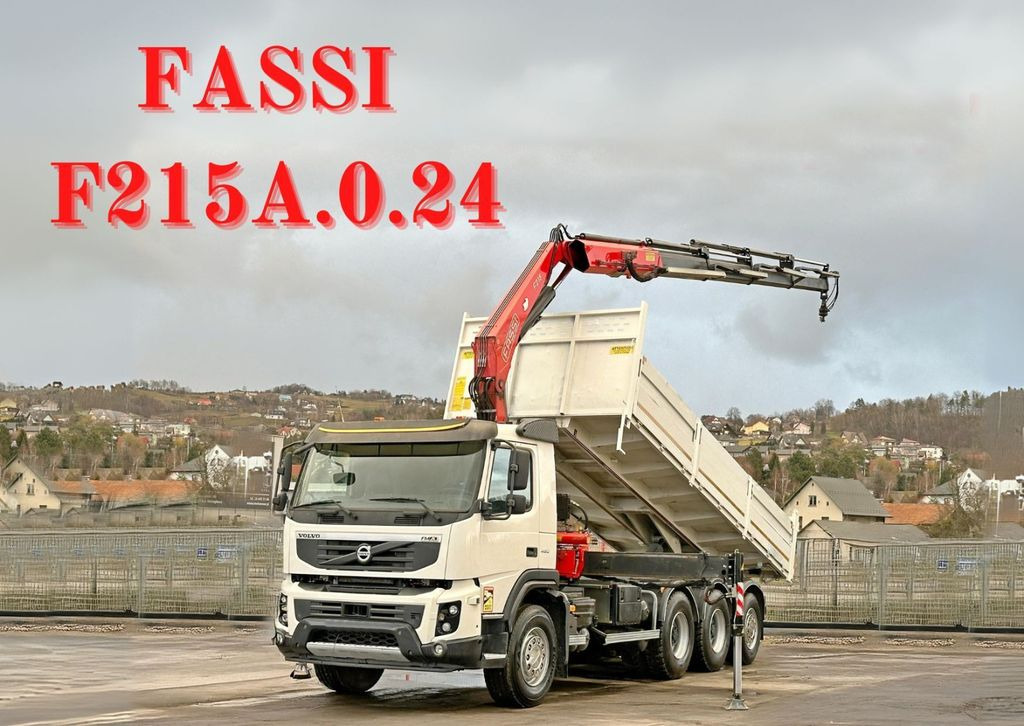 Volvo FMX 450 Kipper 6,50m*FASSI F215A.0.24 + FUNK*8x4 - Автоманипулятор, Самосвал: фото 1 Volvo FMX 450 Kipper 6,50m*FASSI F215A.0.24 + FUNK*8x4 - Автоманипулятор, Самосвал: фото 1