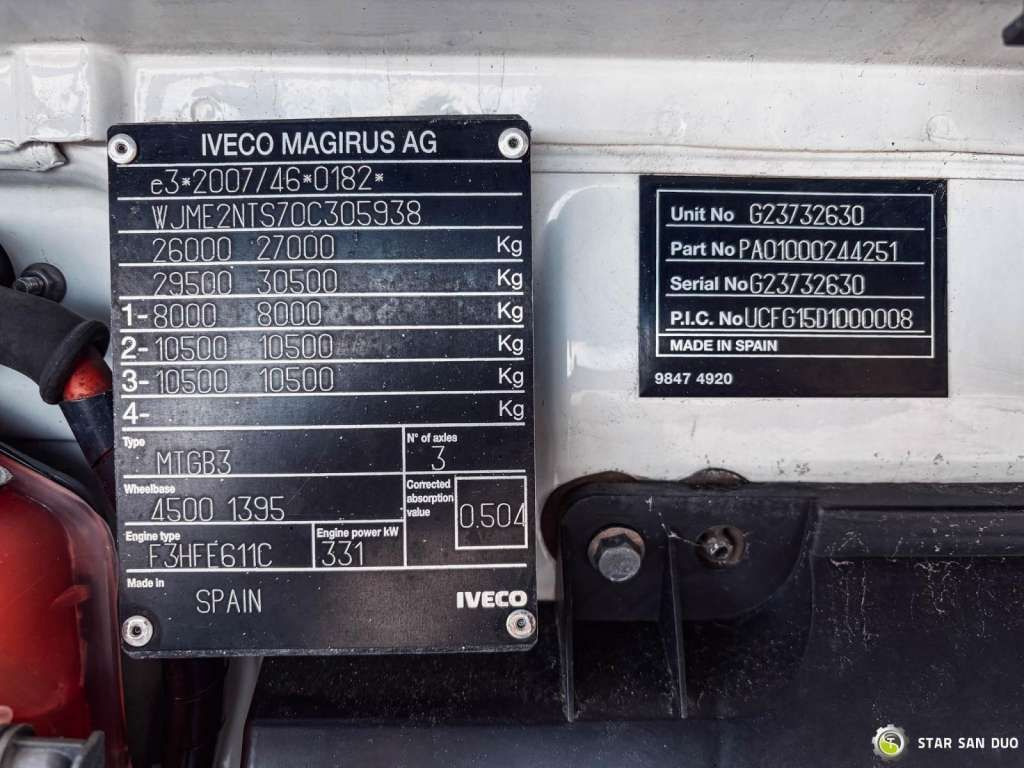 Новый Автоманипулятор Iveco  TRAKKER 450 6x4 PALFINGER PK 18502 SH Rotator: фото 13