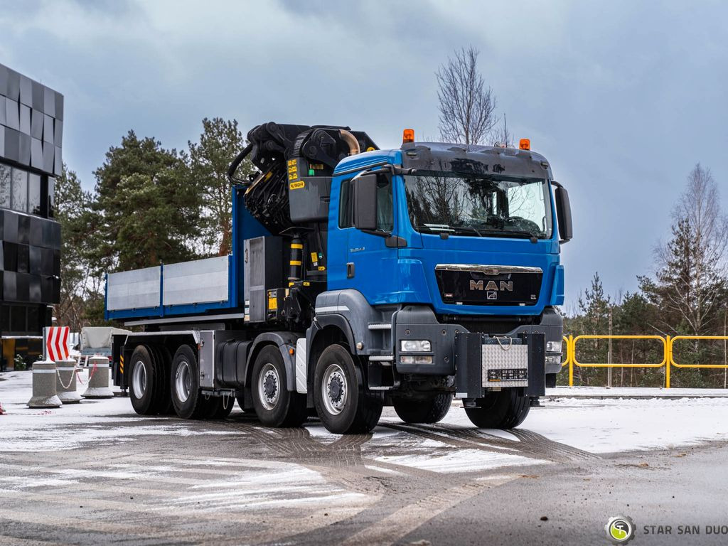 MAN 8x8 TGS 43.480 PM 85 CRANE KIPER  - Автоманипулятор, Самосвал: фото 1