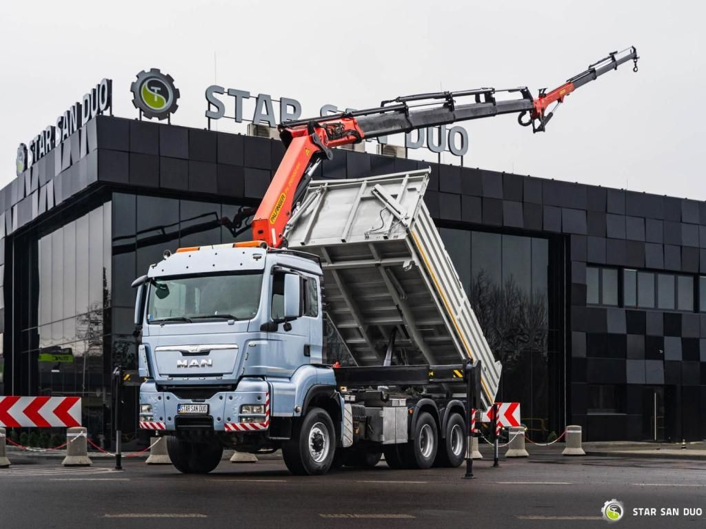 MAN TGS 33.480 6x6 PALFINGER PK 26002 Fly Jib Crane - Самосвал: фото 1 MAN TGS 33.480 6x6 PALFINGER PK 26002 Fly Jib Crane - Самосвал: фото 1