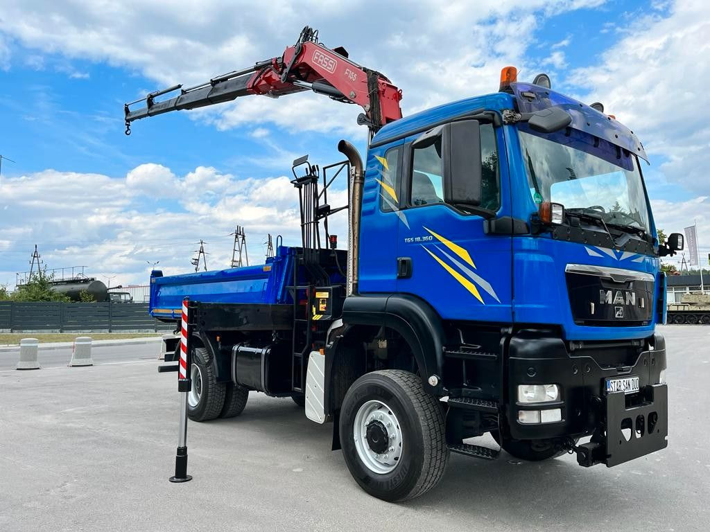 MAN TGS 4x4 18.360 FASSI 155 EURO 5 Kipper Kran - Самосвал, Автоманипулятор: фото 1 MAN TGS 4x4 18.360 FASSI 155 EURO 5 Kipper Kran - Самосвал, Автоманипулятор: фото 1