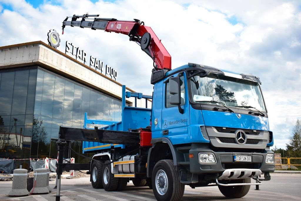 Mercedes-Benz 6x6 ACTROS 3341 HMF 4220-K4 KIPPER Crane Kran - Автоманипулятор, Самосвал: фото 1 Mercedes-Benz 6x6 ACTROS 3341 HMF 4220-K4 KIPPER Crane Kran - Автоманипулятор, Самосвал: фото 1