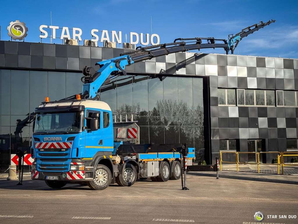 Scania R440 8x4 PALFINGER PK 53002 SH FLY JIB Winch - Автоманипулятор, Грузовик бортовой/ Платформа: фото 1 Scania R440 8x4 PALFINGER PK 53002 SH FLY JIB Winch - Автоманипулятор, Грузовик бортовой/ Платформа: фото 1