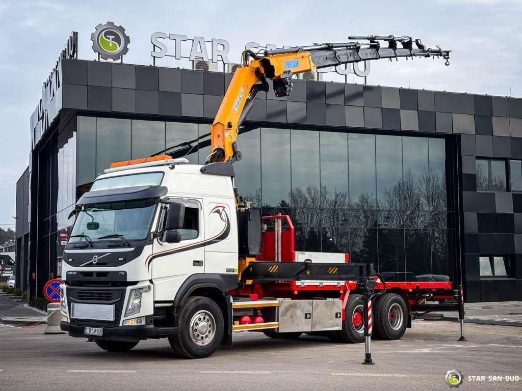Volvo  FM 450 6x2 EFFER 395/8S Euro 6  Crane Winch  - Автоманипулятор, Грузовик бортовой/ Платформа: фото 1