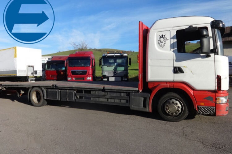 Scania R 114 LB - Грузовик бортовой/ Платформа: фото 1 Scania R 114 LB - Грузовик бортовой/ Платформа: фото 1