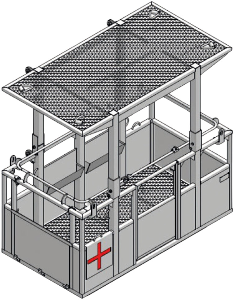 Suspended iron man basket for tower cranes CPTT-4H-F - Монтажная корзина: фото 1