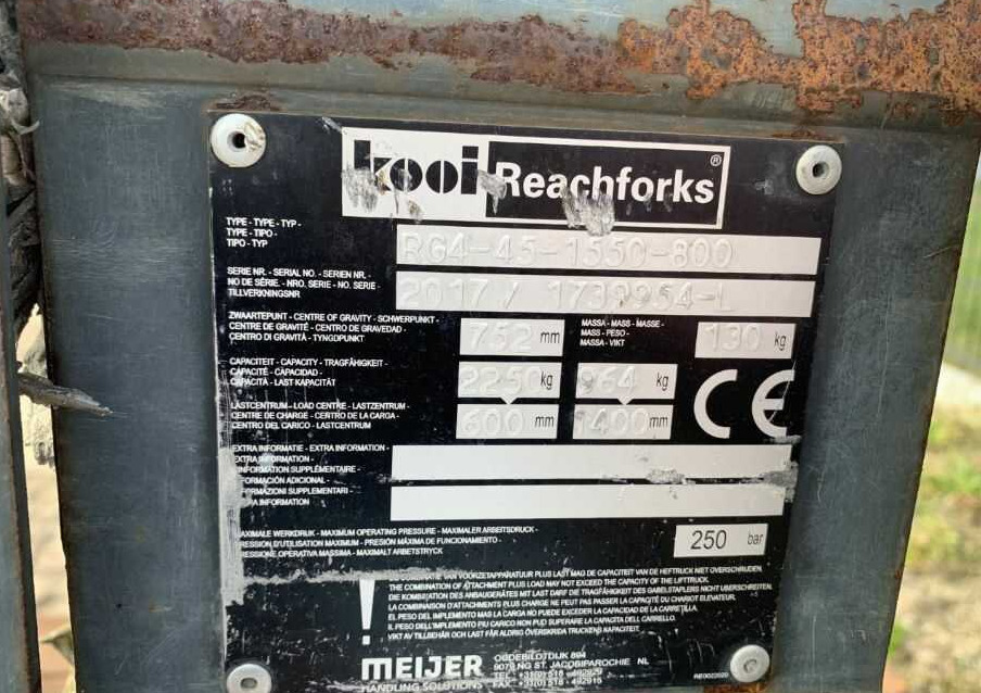 Kooi RG4-45-1550 - Стрела для Погрузочно-разгрузочной техники: фото 1 Kooi RG4-45-1550 - Стрела для Погрузочно-разгрузочной техники: фото 1