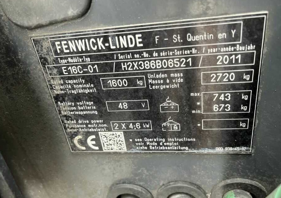 Linde E16C-01 - Электропогрузчик: фото 4 Linde E16C-01 - Электропогрузчик: фото 4
