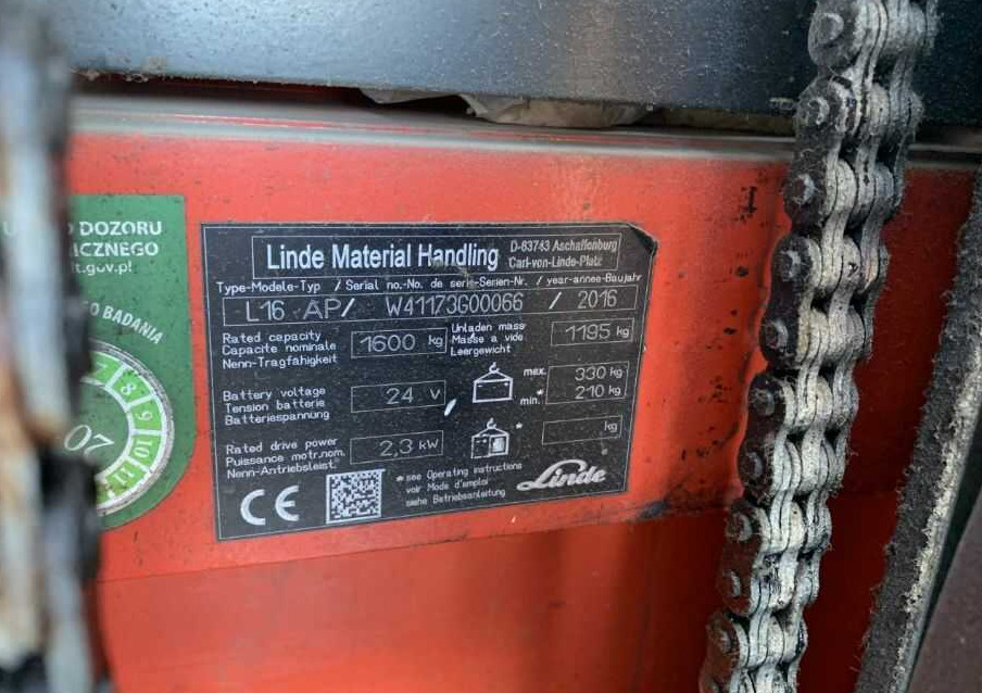 Linde L16AP в лизинг Linde L16AP: фото 7