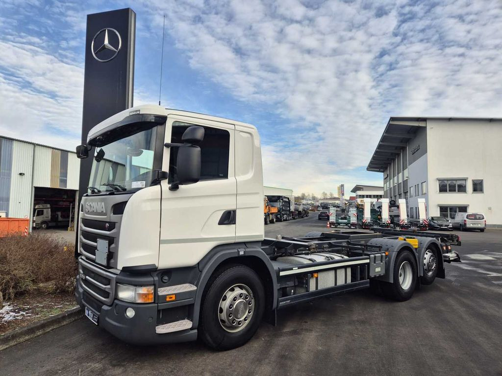 Scania G 370 DB 6x2*4 MNB BDF Lenkachse LBW faltbar - Грузовик-контейнеровоз/ Сменный кузов: фото 1 Scania G 370 DB 6x2*4 MNB BDF Lenkachse LBW faltbar - Грузовик-контейнеровоз/ Сменный кузов: фото 1