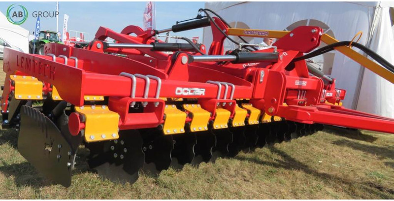 Lemtech brona talerzowa hydrauliczna z wózkiem transportow - Дисковая борона: фото 1
