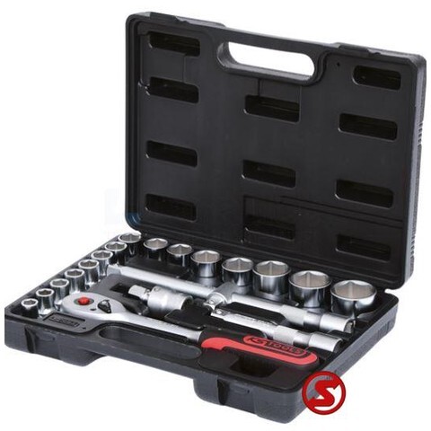 Diversen 1/2" dopsleutelset 20 stuks - Автомобильный инструмент: фото 1 Diversen 1/2" dopsleutelset 20 stuks - Автомобильный инструмент: фото 1