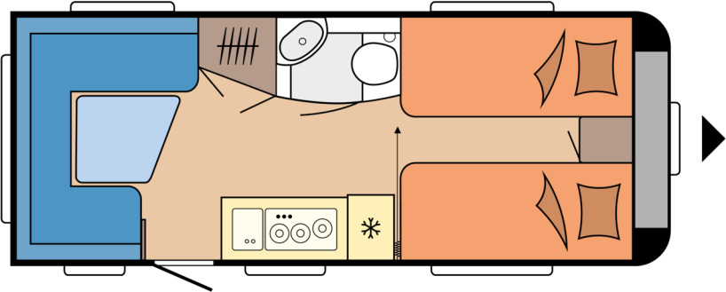 Hobby DE LUXE 495 UL - Прицеп дача: фото 1