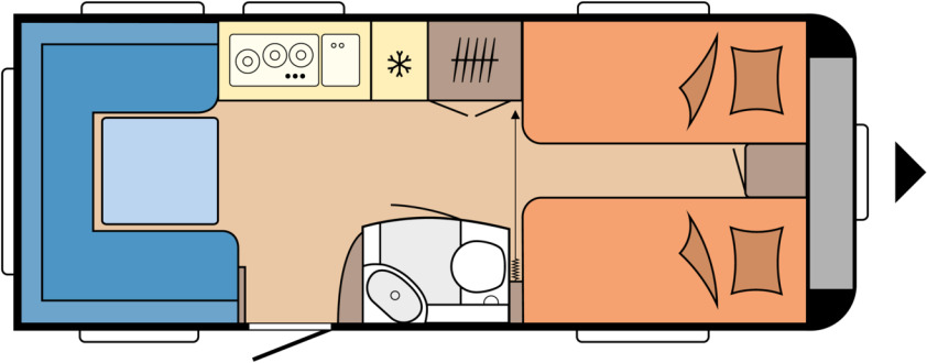Hobby DE LUXE 540 UL - Прицеп дача: фото 1