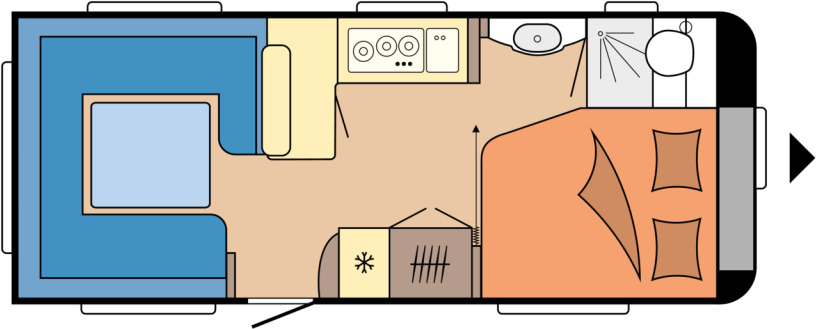 Hobby EXCELLENT 560 CFe - Прицеп дача: фото 1