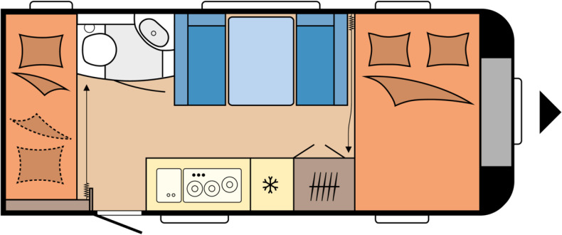 Hobby EXCELLENT EDITION 490 KMF - Прицеп дача: фото 1