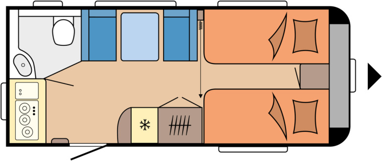 Hobby EXELLENT 460 SL - Прицеп дача: фото 1