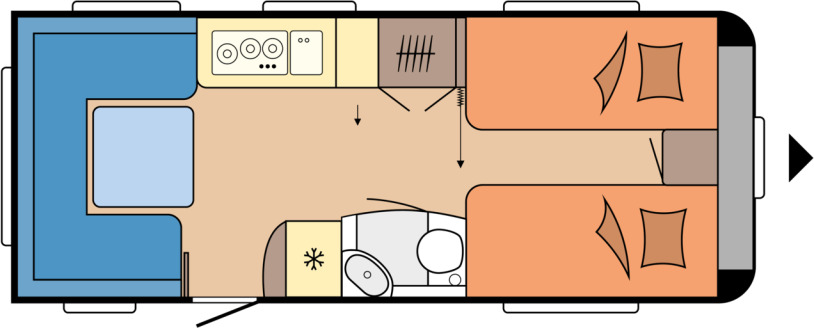 Hobby PRESTIGE 560 UL - Прицеп дача: фото 1