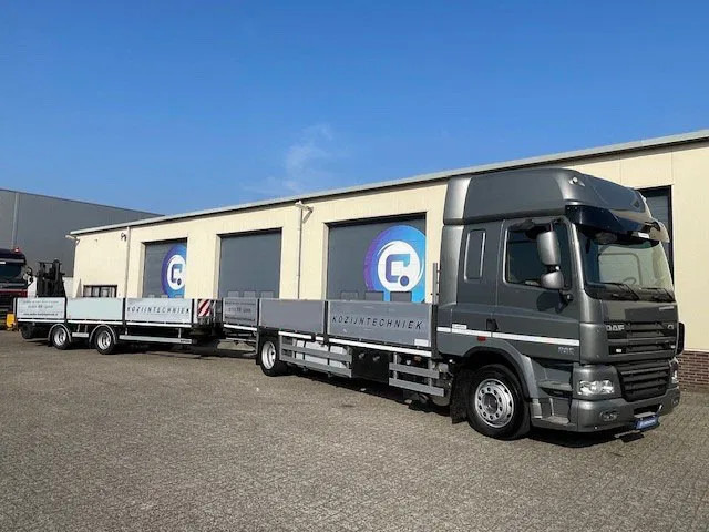 DAF CF 85 .360 4x2 Euro 5 - Open laadbak + WebTrailer open laadbak - Year 2012 - Good condition - Грузовик бортовой/ Платформа: фото 1