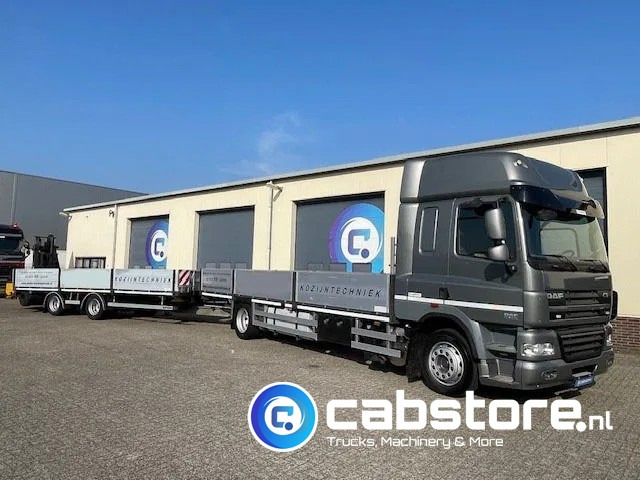 DAF CF 85 .360 4x2 Euro 5 - Open laadbak + WebTrailer open laadbak - Year 2012 - Good condition - Грузовик бортовой/ Платформа: фото 1 DAF CF 85 .360 4x2 Euro 5 - Open laadbak + WebTrailer open laadbak - Year 2012 - Good condition - Грузовик бортовой/ Платформа: фото 1