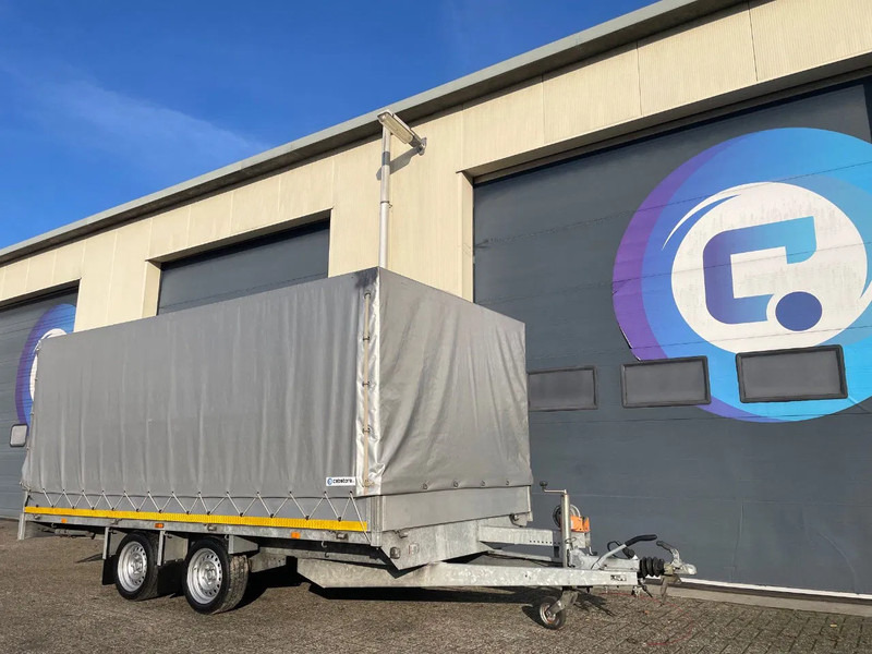 EDUARD P4 Plateauwagen met huifopbouw - Oprijplaten - Lier - ALU borden - Zeer mooie aanhangwagen - Прицеп бортовой/ Платформа: фото 1 EDUARD P4 Plateauwagen met huifopbouw - Oprijplaten - Lier - ALU borden - Zeer mooie aanhangwagen - Прицеп бортовой/ Платформа: фото 1