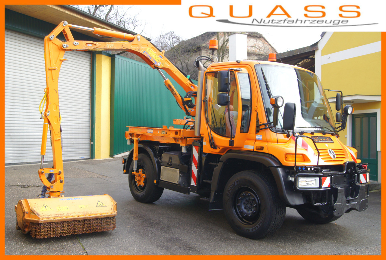 Mercedes-Benz Unimog U 400/TÜV/Hydrostat/Mähtür +MULAG MHU 800 - Коммунальная/ Специальная техника: фото 1 Mercedes-Benz Unimog U 400/TÜV/Hydrostat/Mähtür +MULAG MHU 800 - Коммунальная/ Специальная техника: фото 1