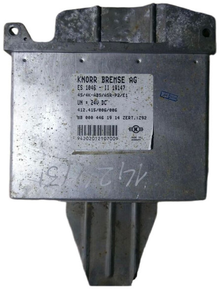 KNORR-BREMSE 412.415/006/006 0004461914 4S/4K ABS/ASR - Блок управления: фото 1