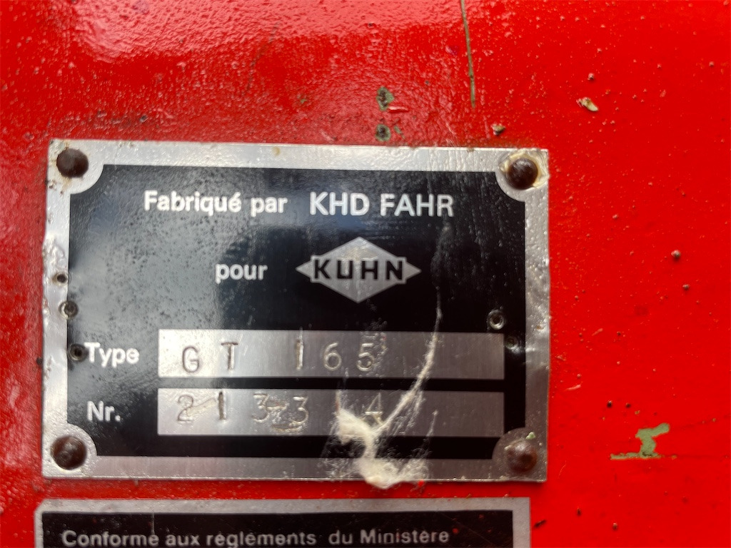 Kuhn GT 165 - Косилка: фото 5 Kuhn GT 165 - Косилка: фото 5