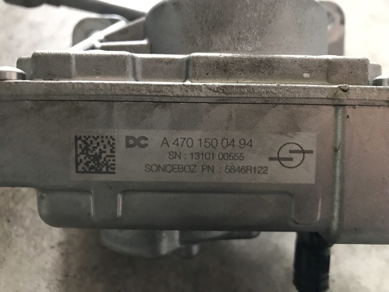 Mercedes Actros EGR Actuator A4701500494 Euro 6 - Выхлопная система для Грузовиков: фото 1